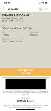 Ảnh Pass 2 vé 2D Avengers ENDGAME CGV Bà Triệu + combo bòng nước