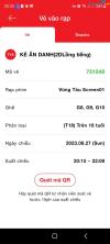 Ảnh Phim Kẻ ẩn danh 3 vé hàng G8,9,10