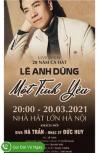 Ảnh Bán đôi vé đêm nhạc Lê Anh Dũng
