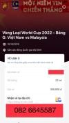 Ảnh Vé bóng đá Việt Nam vs Malaysia-10/10/2019