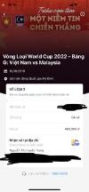 Ảnh Vé loại 2 400 trận Viet Nam-Malay 10/10