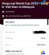 Ảnh vé xem bóng đá trận Việt Nam - Malaisia ngày 10/10/2019