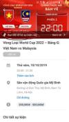 Ảnh Vé bóng đá VN-MALAI vòng loại WC 2022