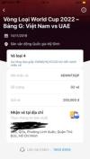 Ảnh Cần nhượng lại Cặp Vé Việt Nam - UAE