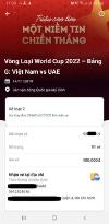 Ảnh VÉ LẺ 400k VIỆT NAM-UAE 14/11