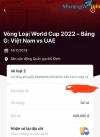 Ảnh 1 cặp vé loại 2 Việt Nam - UAE