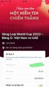 Ảnh Nhượng lại vé bóng đá Việt Nam - UAE