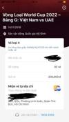 Ảnh Nhượng lại cặp vé Việt Nam & UAE loại 200k