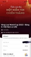 Ảnh Vé Bóng đá VN - UAE (Hà Nội)