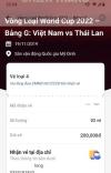 Ảnh Bán cặp vé loại 4 (khán đài D) 200k trận Việt Nam - Thái Lan ngày 19/11