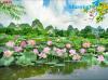 Ảnh tranh dán tường 3d 5d tranh lụa tranh kiêm tuyến phủ bóng
