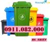 Ảnh Thanh lý thùng rác 120 lít 240 lít giá rẻ tại long an- màu xanh, cam hàng mới 100%- lh 0911082000