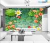 Ảnh Tranh dán tường 3d 5d tranh lụa tranh kim tuyến toàn quốc