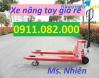 Ảnh Nơi bán xe nâng tay thấp 3 tấn giá rẻ tại vĩnh long- xe nâng tay càng rộng- lh 0911.082.000