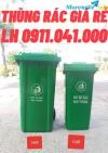 Ảnh Bỏ sỉ và lẻ thùng rác công cộng màu xanh 120lit 240lit