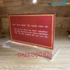 Ảnh Biển chức danh mica để bàn, biển chức danh giá rẻ, biển quân đội