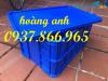 Ảnh Thùng nhựa đặc HS 019, sóng nhựa, thùng đặc dùng trong công nghiệp có nắp