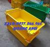 Ảnh Thùng nhựa đặc có quai sắt, thùng nhựa, thùng a2, hộp nhựa cơ khí
