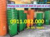 Ảnh Cung cấp thùng rác 120 lít 240 lít 660 lít giá rẻ tại đồng tháp- Thùng rác nhựa hdpe nắp kín- lh 0911082000