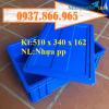 Ảnh Thùng nhựa đựng đồ, thùng nhựa vuông có nắp đậy, khay nhựa b4, giá thùng nhựa đặc