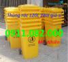 Ảnh Sỉ giá rẻ số lượng thùng rác 120L 240L 660L giá rẻ tại vĩnh long, thùng rác nắp kín đủ màu- lh 0911082000