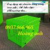 Ảnh Sọt nhựa có bánh xe để đẩy hàng, sọt nhựa dùng trong ngành may, sóng nhựa hở, sọt nhựa 5 bánh xe