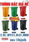 Ảnh Thùng rác môi trường 120L 240L màu xanh giá rẻ 0911041000