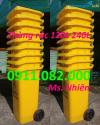 Ảnh Thùng rác đựng rác thải thông thường- thùng rác 120l 240L 660L màu xanh giá rẻ- lh 0911082000