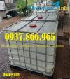Ảnh Giá bồn nhựa cũ, bồn nhựa IBC tại hà nội, bồn nhựa có van xả dưới đáy, bồn nhựa đựng dung dịch lỏng