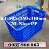 Ảnh Sọt nhựa HS 012, sọt nhựa rỗng đáy đặc, sọt đựng hàng đông lạnh, sọt nhựa  hở cao 31