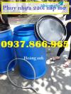 Ảnh Phuy nhựa 220l nắp kín, phuy nhựa nắp mở, phuy nhựa tại hà nội, thùng phuy
