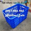 Ảnh Khay nhựa rỗng có lỗ, khay nhựa công nghiệp, sọt nhựa, thùng nhựa