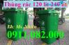 Ảnh Thùng rác nhựa nắp kín giá rẻ- thùng rác 120 lít 240 lít 660 lít có bánh xe giá tốt- lh 0911082000