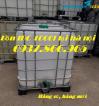 Ảnh Bồn IBC 1000l mới, bồn 1000l cũ, bồn có van xả dưới đáy, bồn 1 khối, bồn màu trắng có khung thép