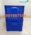 Ảnh Sọt nhựa nguyên sinh chất lượng cao, sóng hở đựng rau củ, rổ nhựa