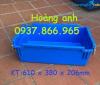 Ảnh Khay  có quai sắt bưng bê đồ, thùng đặc A2, hộp nhựa, khay nhựa màu xanh