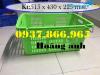 Ảnh Giá sọt nhựa quai sắt dùng trong kho lạnh, sóng nhựa hở HS 011, sọt nhựa rỗng