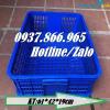 Ảnh Sọt nhựa đựng rau củ, sọt nhựa đựng trong khu sản xuất, sọt nhựa công nghiệp, sóng nhựa HS 009