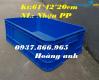 Ảnh Thùng đặc đựng đồ cơ khí, thùng nhựa trồng rau sạch, thùng cao 20, thùng đặc
