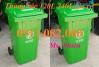 Ảnh Thùng rác giá sỉ lẻ- thùng rác 120l 240l 660l giá rẻ đủ màu sắc, nắp kín, bánh đặc- lh 0911082000