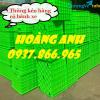 Ảnh Thùng đặc dùng để đẩy hàng, sóng nhựa bít, thùng nhựa 5 bánh xe