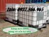 Ảnh Bồn màu trắng có khung thép, bồn đựng nước rửa xe, tank 1000l đựng hóa chất