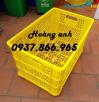 Ảnh Mua sọt nhựa rỗng ở đâu, sóng nhựa hở, sọt nhựa công nghiệp sẵn hàng tại Hà Nội, sọt nhựa cao 31cm