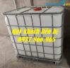 Ảnh Tìm nhà phân phối tank nhựa, bồn IBC 1000l, tank màu trắng có khung thép, tank nhựa có van xả dưới đáy