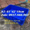 Ảnh Thùng đặc dùng trong xưởng sản xuất có nắp, sóng nhựa bít, hộp nhựa KT: 61*42*19cm