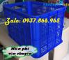 Ảnh Sóng nhựa rỗng sale tháng 10, sóng nhựa hở cao 39, sọt nhựa có tay cầm, sọt nhựa