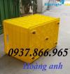 Ảnh Thùng nhựa bít 5 bánh xe, thùng nhựa( thùng có bánh xe đẩy hàng), đơn vị sản xuất thùng nhựa có bánh xe