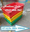 Ảnh Thùng rác nhựa HPDE, thùng rác 60l, thùng rác có 4 bánh, thùng rác nhựa, thùng thu gom rác thải tại nơi công cộng