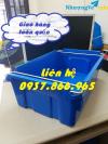 Ảnh Thùng nhựa đặc A2, thùng nhựa A2 có quai sắt, thùng nhựa, hộp nhựa có quai sắt hai đầu