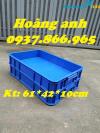Ảnh Thùng hộp nhựa, khay nhựa cao 10cm, khay nhựa đặc, thùng cơ khí  dùng trong nhà xưởng, thùng HS 025